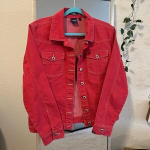 Cruel Girl Red Denim Jacket